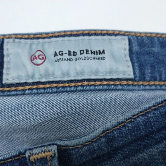 AG Adriano Goldschmied The Stilt Cigarette Roll-up Distressed Jeans, Siz… - Picture 15 of 15